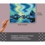 Pictura pe numere Tablou Canvas Aurora Boreala